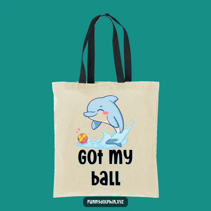 Funny Dolphin Play Bag: Giggling Dolphin Tote, Stylish Humorous Gift Carrier